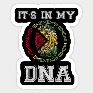 Guyana  It's In My DNA - Gift for Guyanese From Guyana Sticker